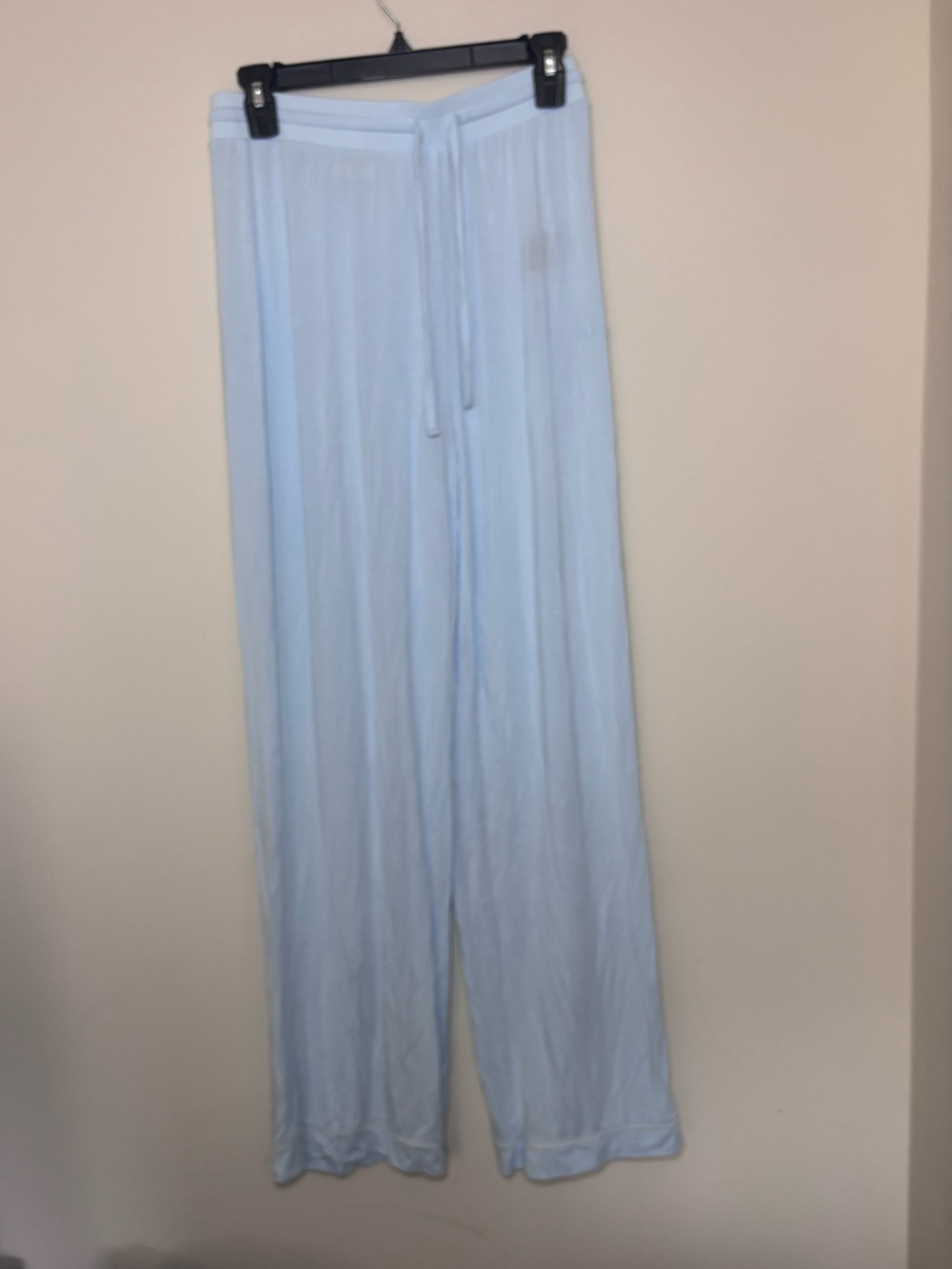 Comfrt Modal Pajama Set Light Blue Button Front Long Sleeve & Pants Size M - Picture 3 of 8